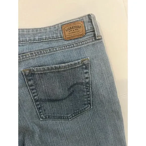 Levi’s Misses Low Rise Bootcut Zip Fly Light Wash Blue Stretch Jeans 18M 39x30 - Picture 11 of 11